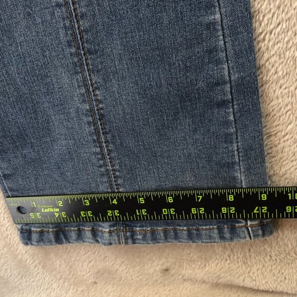 NWT No Boundaries Womens Jeans Size 2 Cargo Bootcut Denim Blue Mid Rise Casual - Picture 7 of 16
